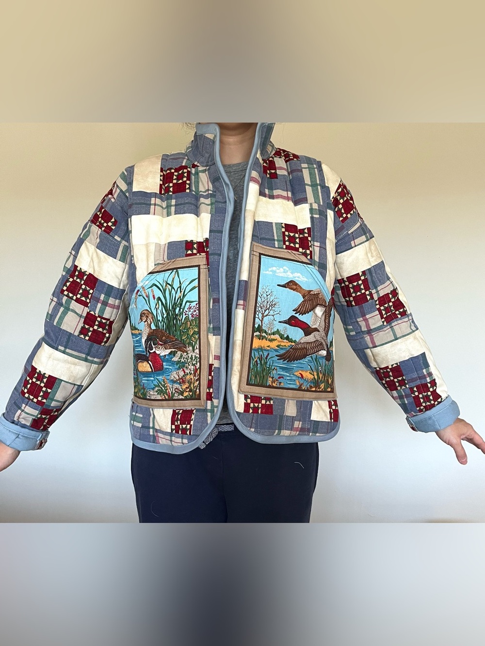 Handmade Quilted Patchwork Duck themed Coat